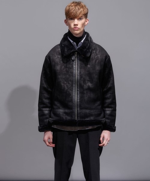 [M] zplish 지플리시 램스 쉐어링 무스탕 블랙