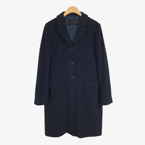 [55] 캘빈클라인 컬렉션 네이비 울 캐시미어 코트