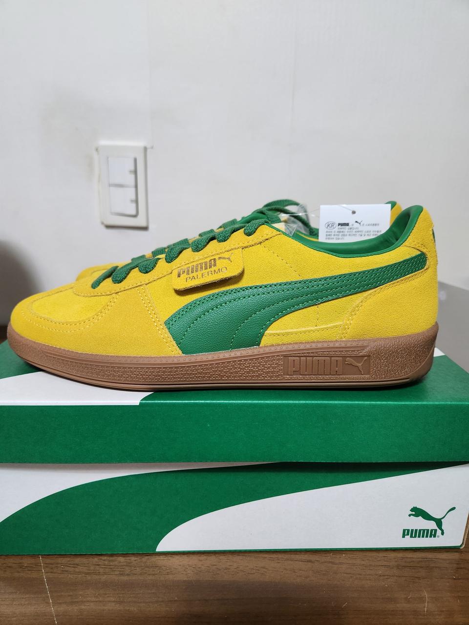푸마 팔레르모 옐로우 시즐 280사이즈