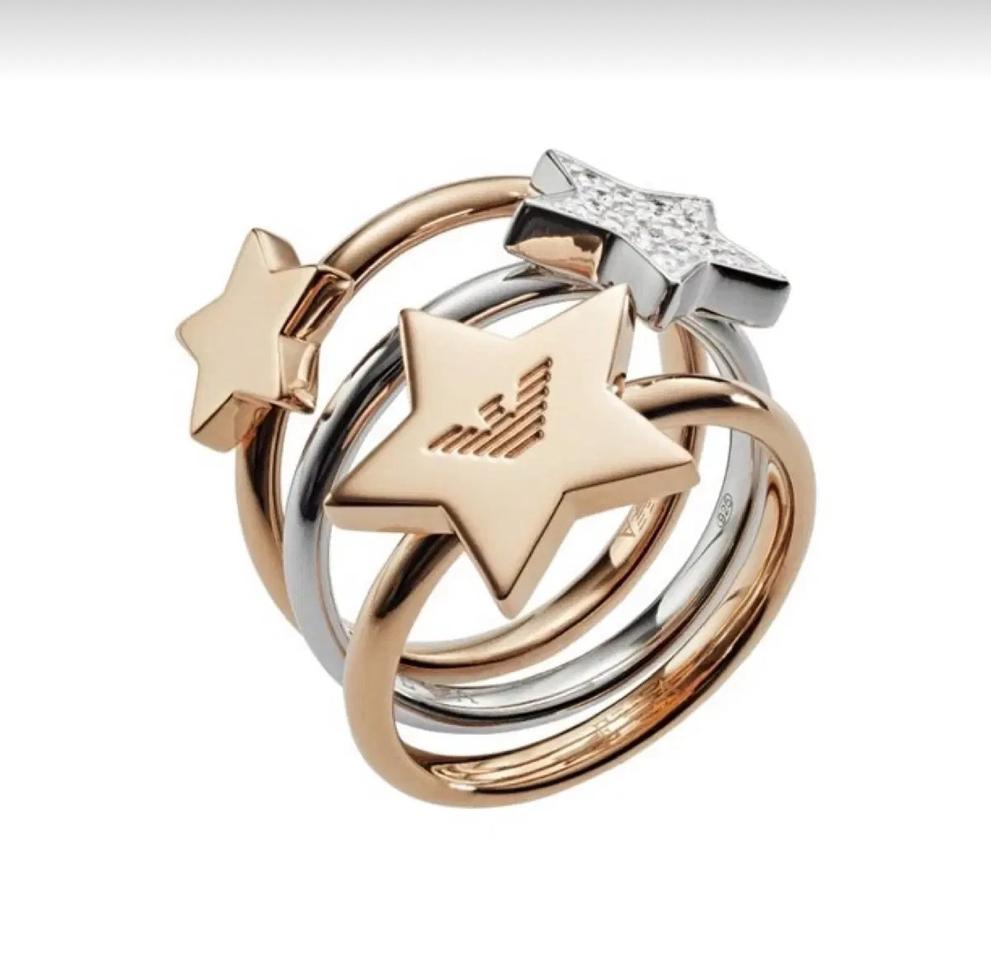 엠포리오 아르마니 실버반지 3개셋트