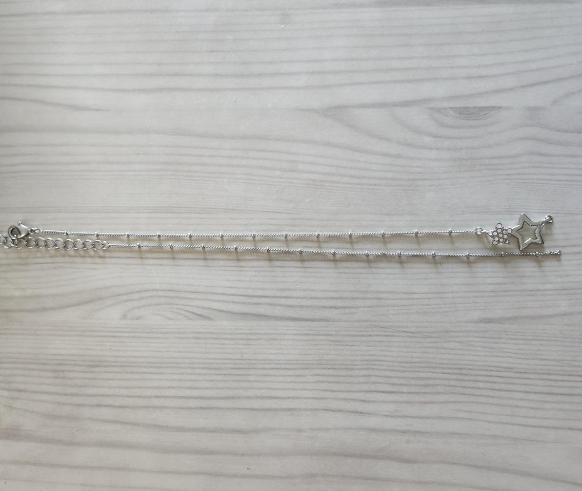 큐빅 별 두줄 팔찌 악세사리