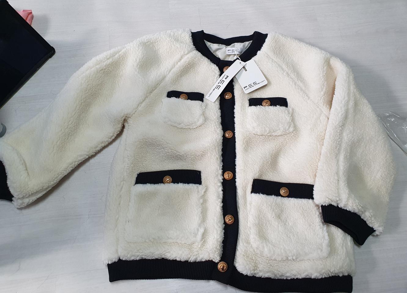 새상품 여성 뽀글이 가디건 프리사이즈 오버스타일