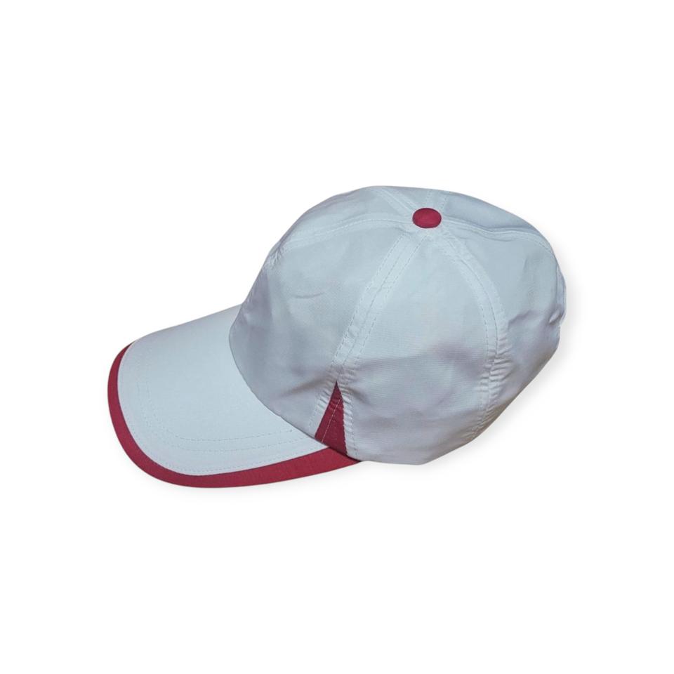 [새상품] 남녀공용 화이트&레드 캡 – 데일리로 딱! 깔끔! 청림모자