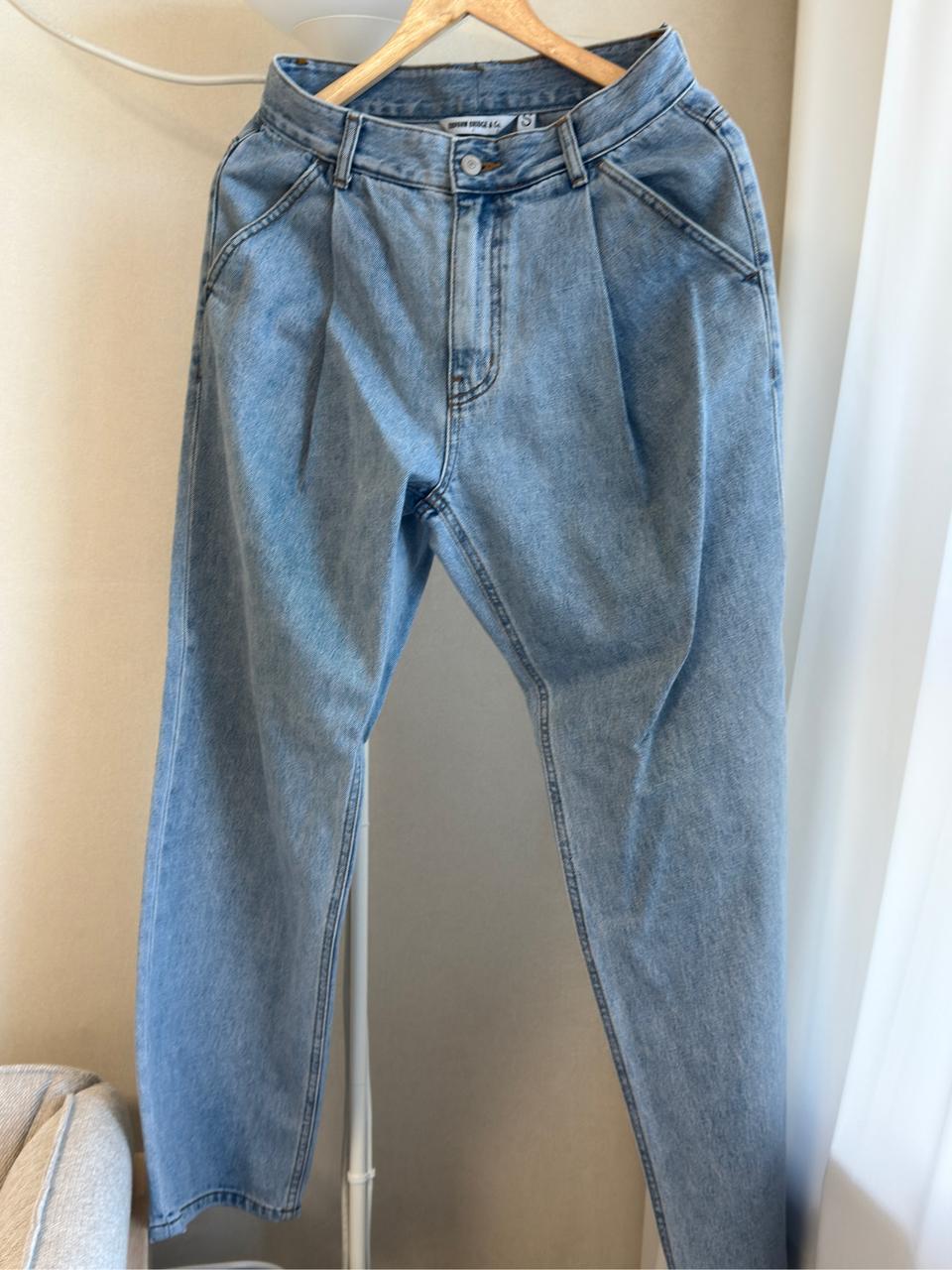 유니폼브릿지 인디고 데님 와이드 청바지 S사이즈