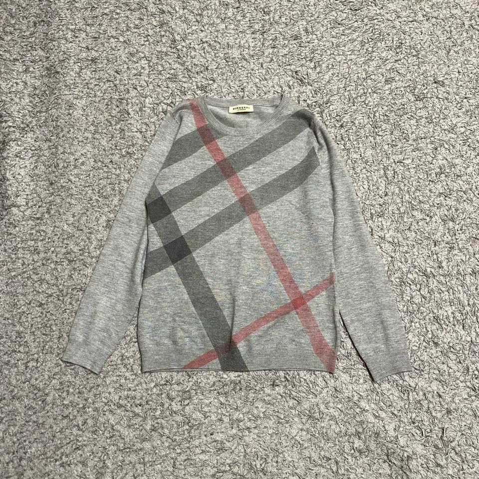 노바 체크 울 스웨터