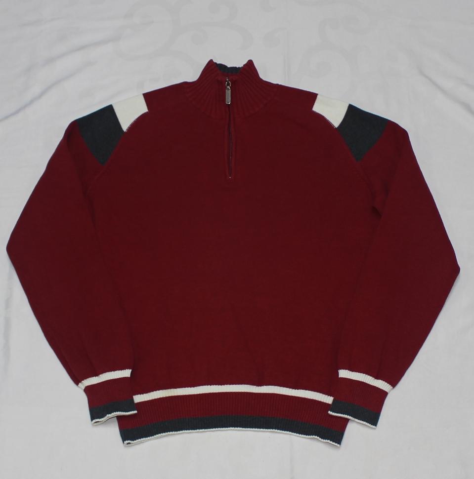 미사용 에디바우어 남성 100 반집업 니트/R03 