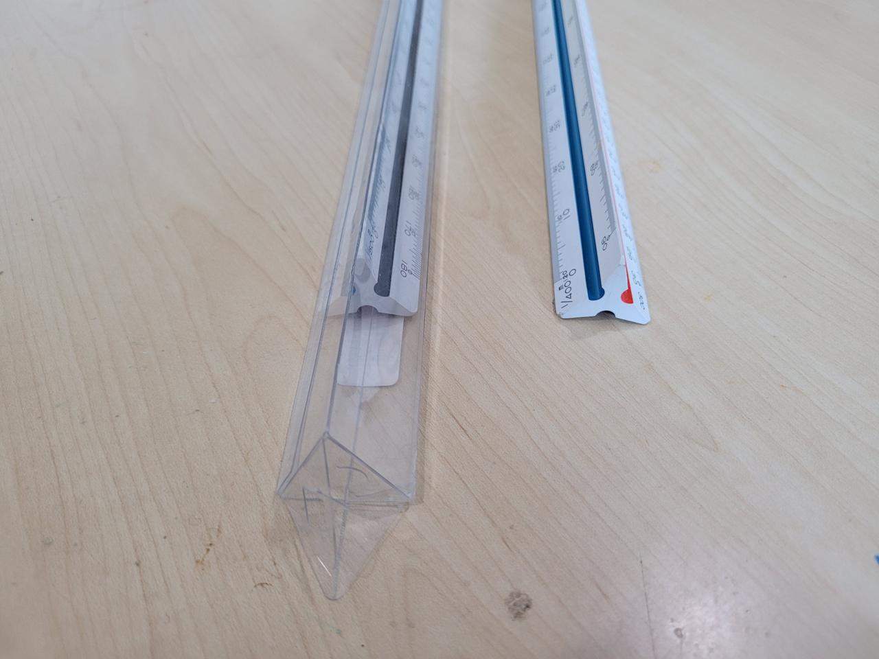 우찌다 삼각 스케일 도면 디자인 측량 건축 제도용품 30cm