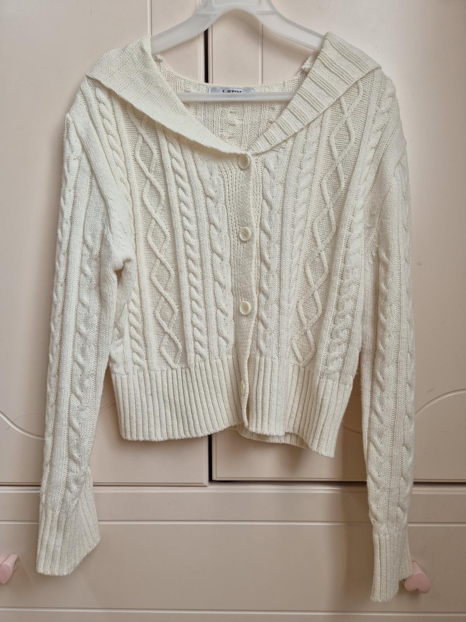 엘하임[L-HEIM] 카라 가디건 [아이보리_55까지만]