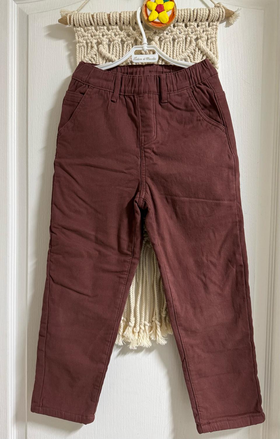 (새상품) 인디고뱅크키즈 아동 기모 안감 바지 130