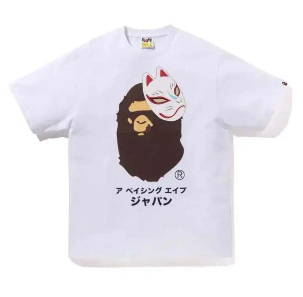 베이프 재패니즈 폭스 마스크 반팔티 화이트 S