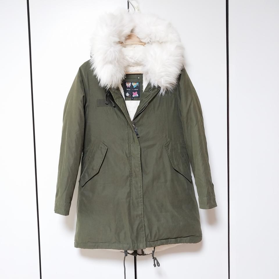 디즈니 정품 털 후드 사파리 코트 여 90