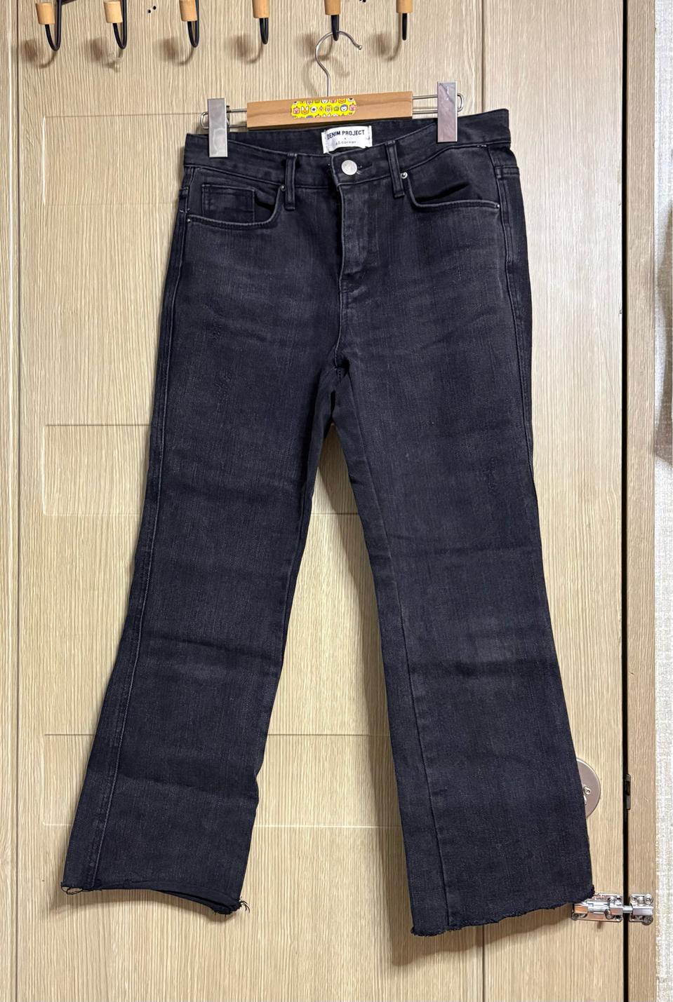 데님프로젝트X앳코너 흑청데님 부츠컷 S