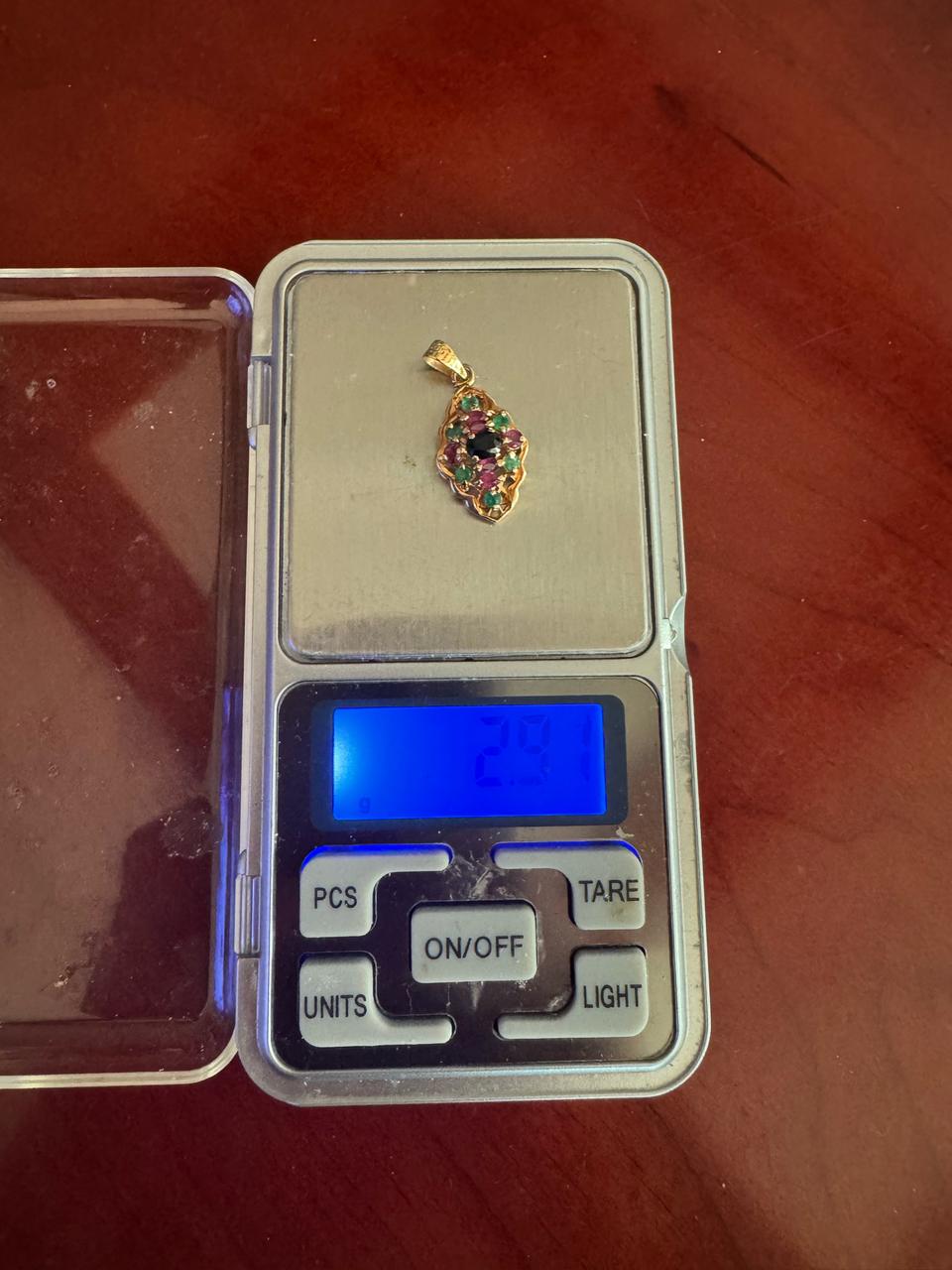 14K 금 목걸이 팬던트