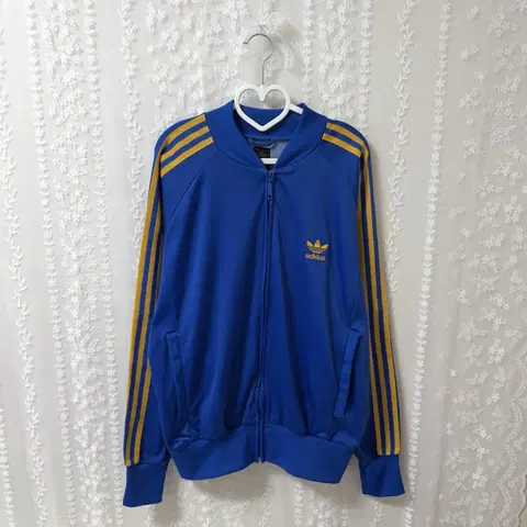 아디다스 슈퍼스타 블루 옐로우 져지 100 희귀 대장 트랙탑 파랑 노랑