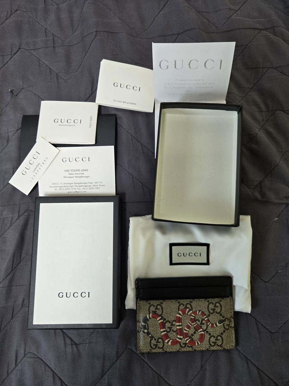 구찌 스네이크 카드지갑