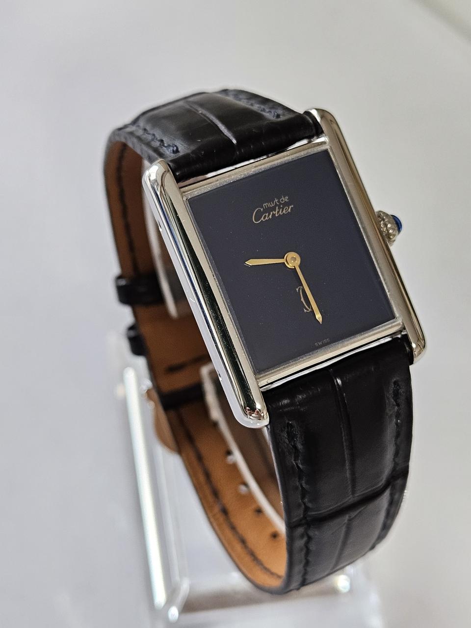 빈티지 까르띠에 여성수동가죽시계/Swiss 정품