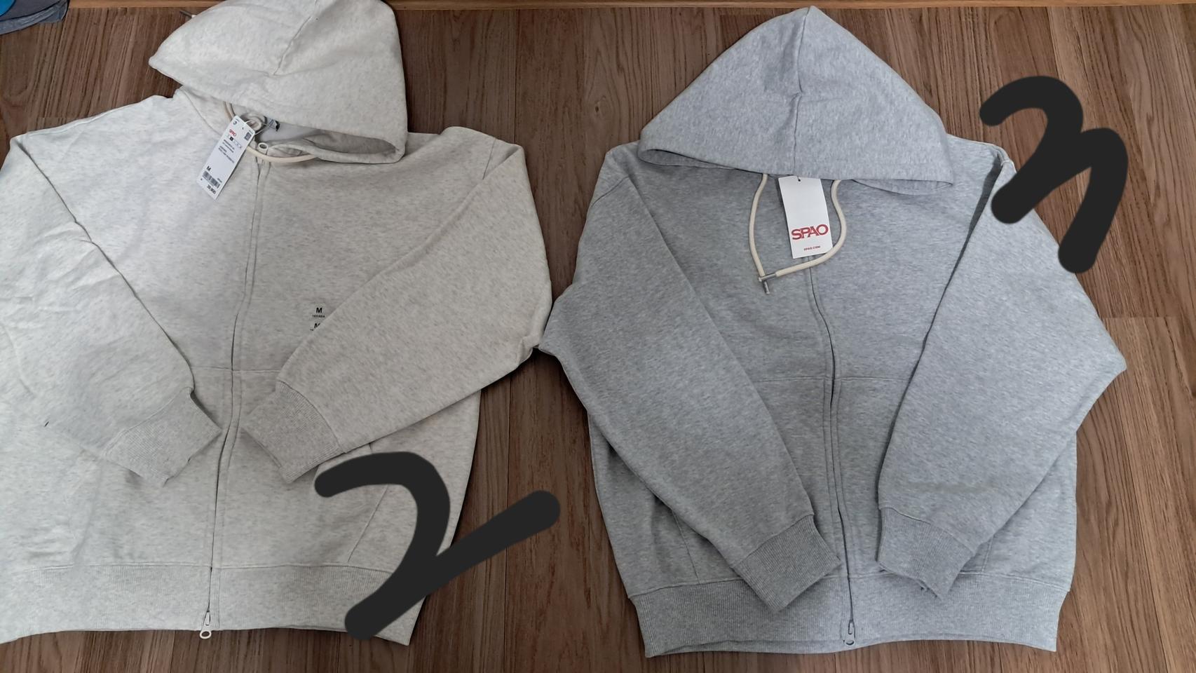 스파오 기모 후드 집업 팝니다