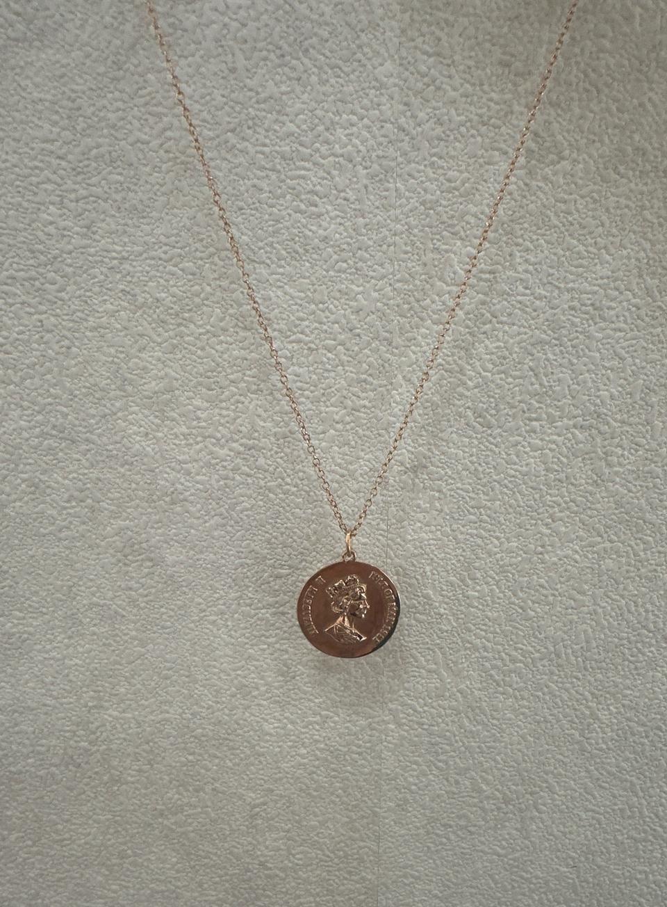 코인  14k 목걸이