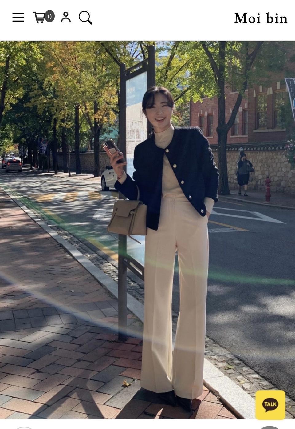 모아빈 슬랙스 Andy semi-boots slacks