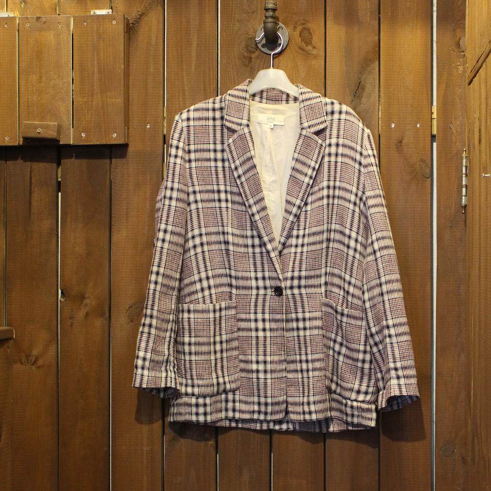 S 정품 아떼 바네사브루노 체크무늬 마자켓
