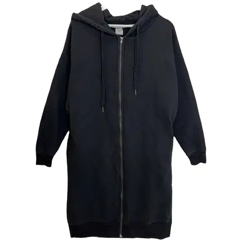 디즈니 미키 자수 롱 집업 기모 후드티XL 블랙A45/5-0220-017