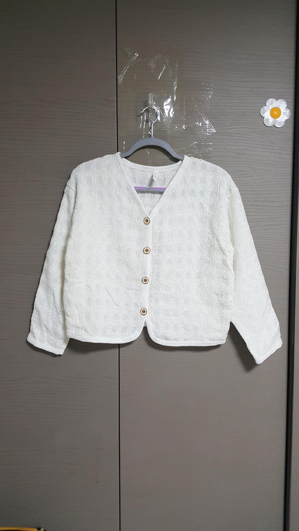 (새상품)PLAN트위드식가디건