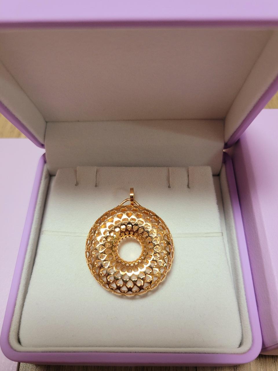 골든듀 18k 다즐링하트 팬던트