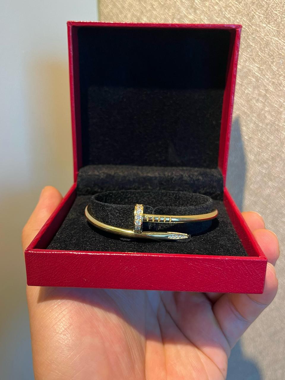 18k 까르띠에 다이아 못팔찌