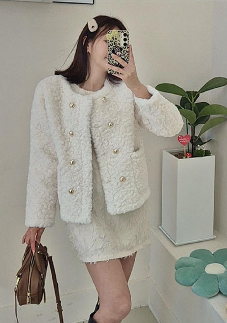 ❤노카라 페이크퍼자켓 뽀글이자켓 양털자켓