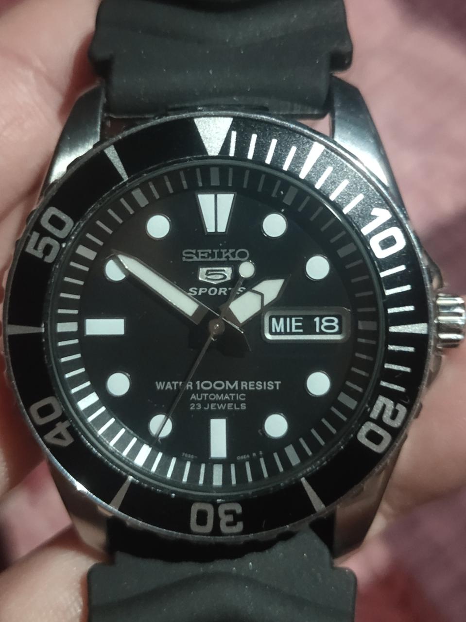 [A급 상태] 세이코 SNZF17 오토매틱 100m방수 다이버 시계.