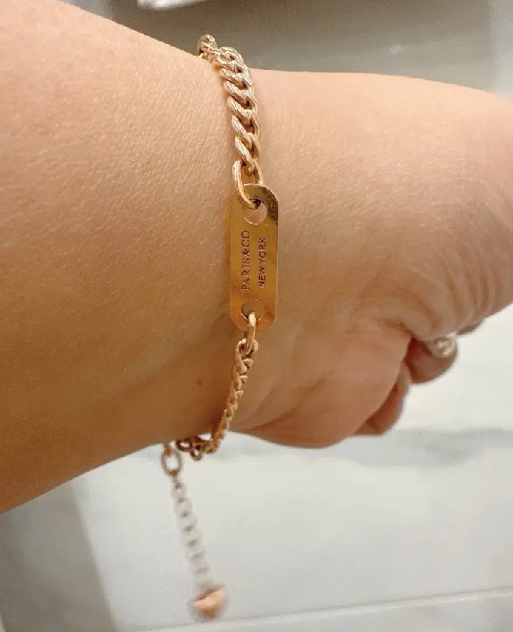 14k체인팔찌 로즈골드