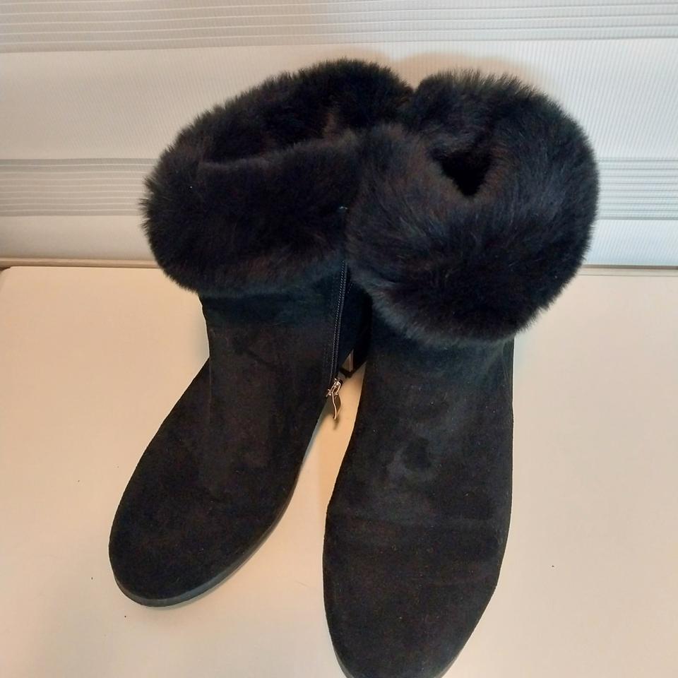 스웨이드 털 앵글부츠 여 235