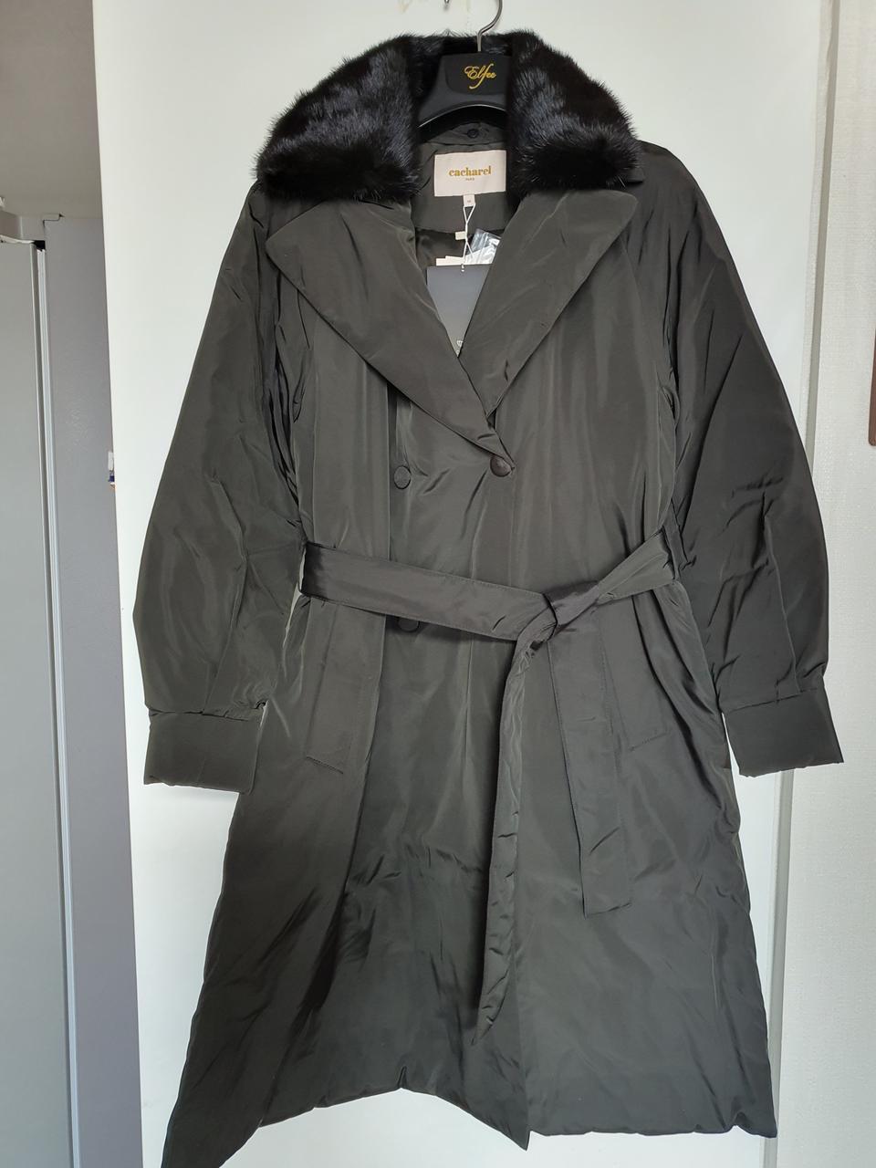 (새상품)까사렐 밍크카라 덕다운트렌치66