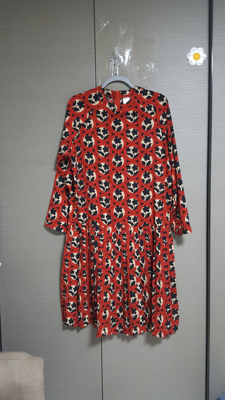 꽃무늬주름롱원피스