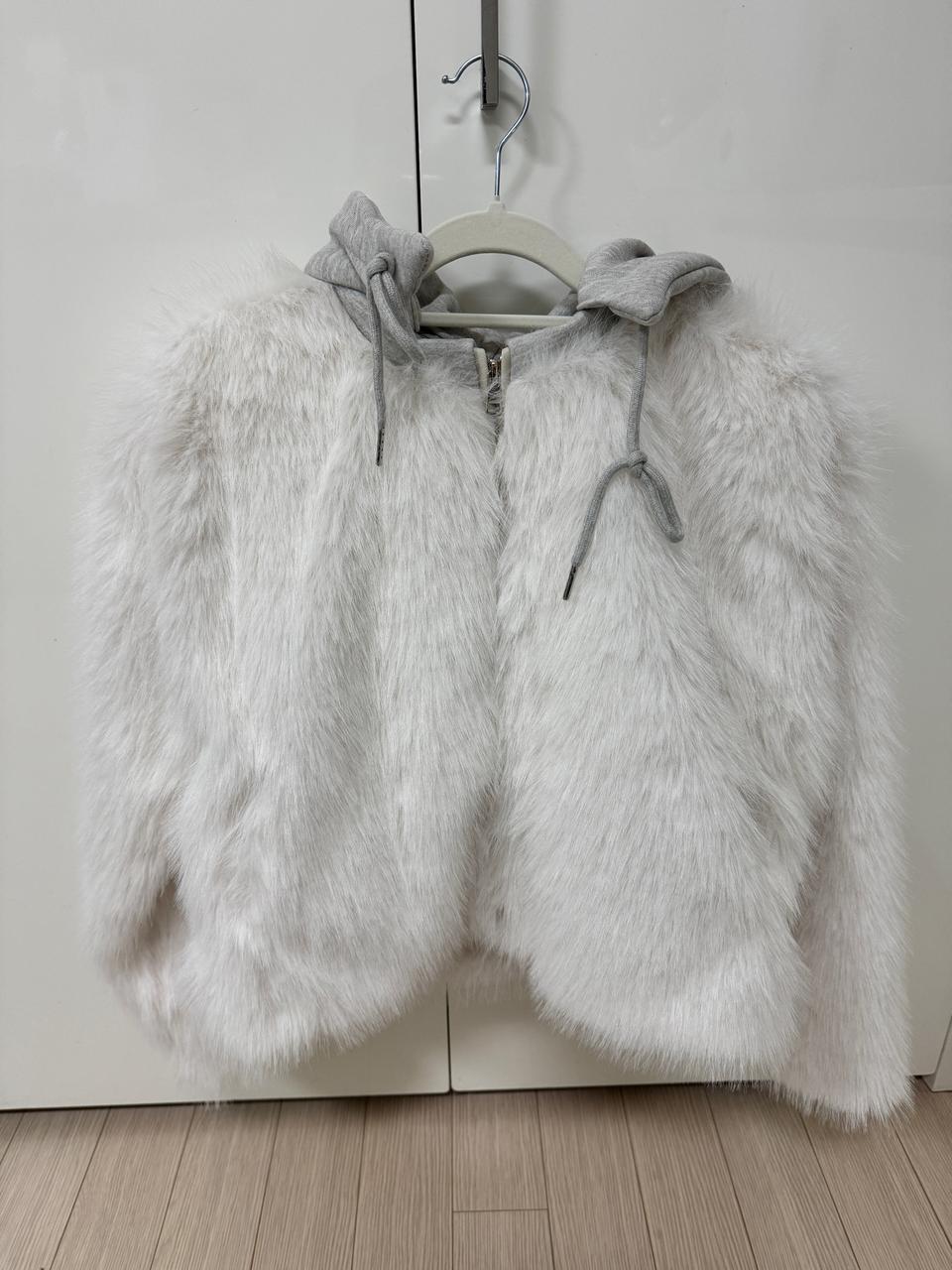 새상품 여성 후드퍼자켓 털자켓 안감누빔 후드집업