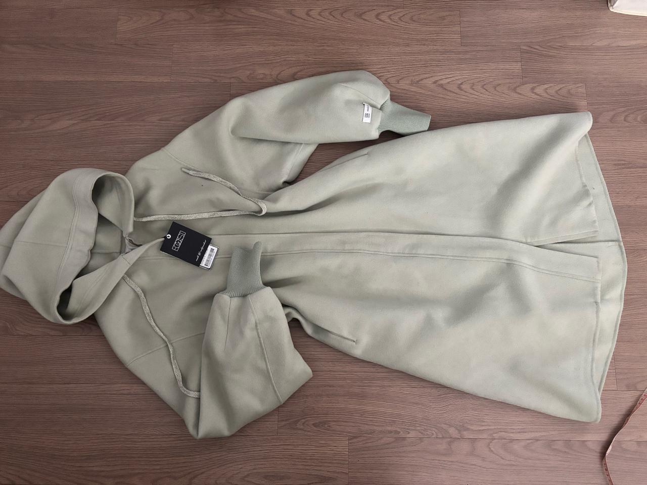 미착용새옷 에고이스트 봉긋소매 핸드메이드 후드코트 민트 66(55가능)