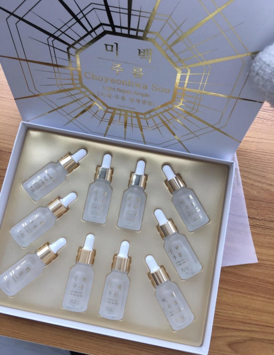 초연화수 미백 주름 광채 앰플