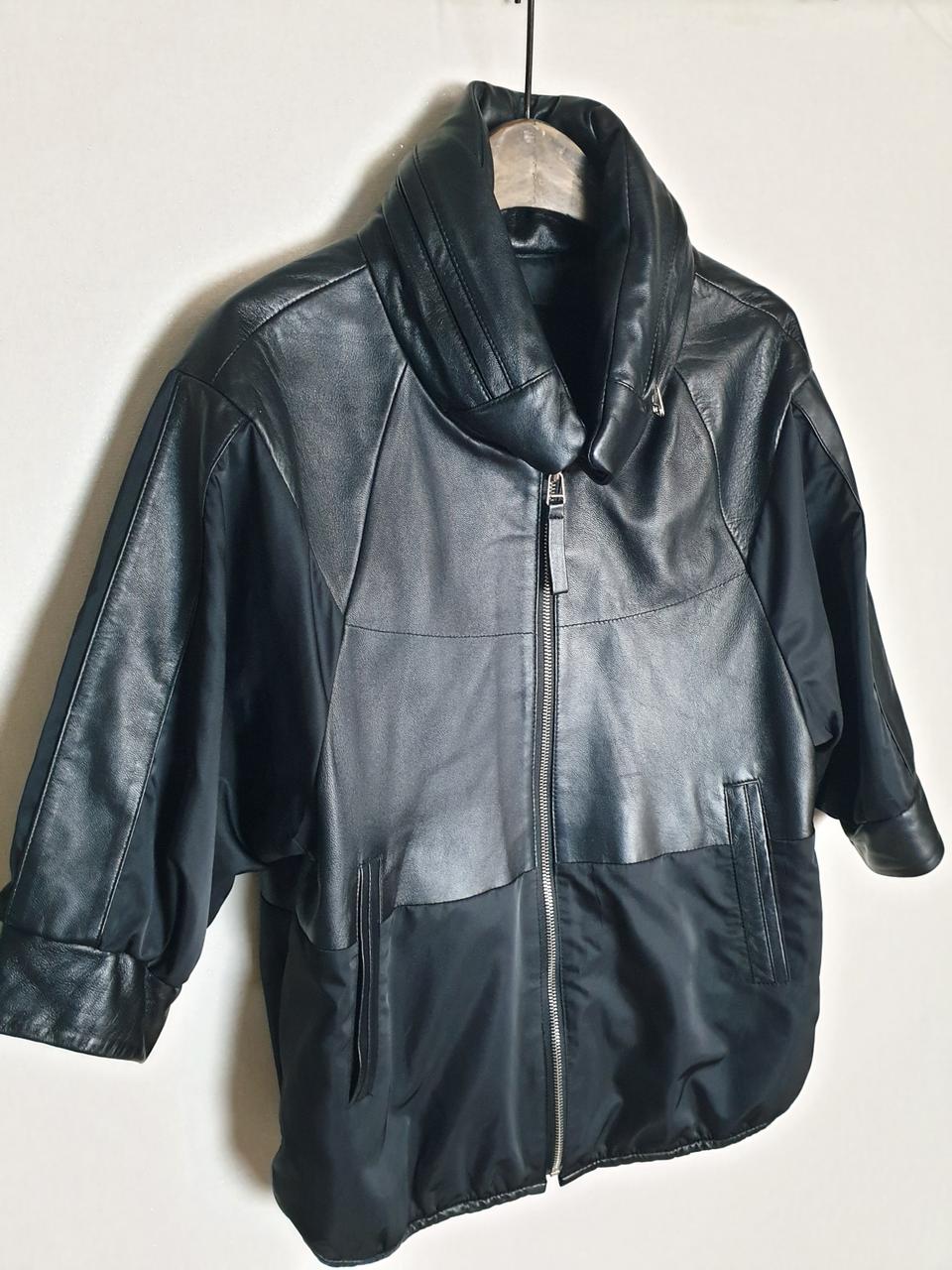 더아이잗양가죽칠부자켓55~66