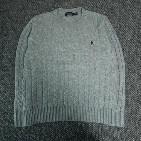 여성 폴로 케이블 꽈배기 니트 XL