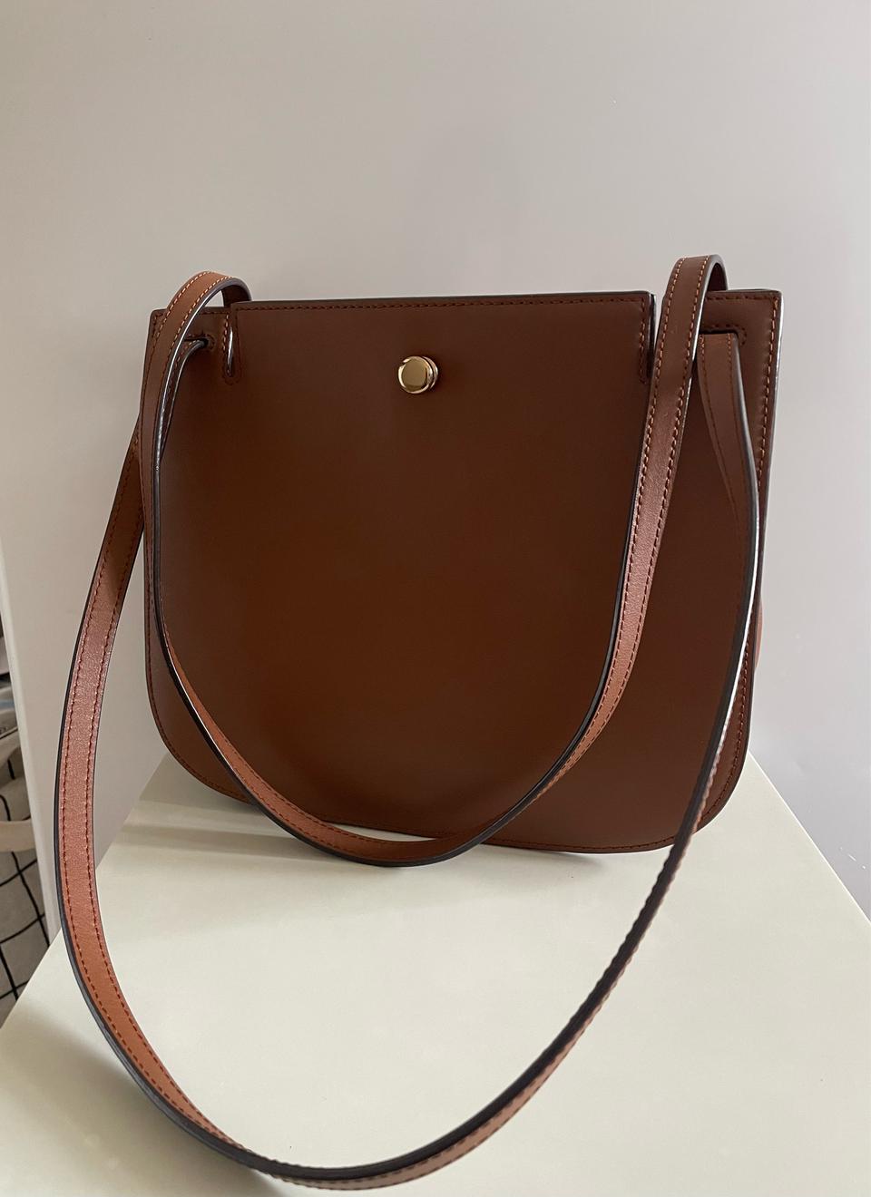 [거의새거]한섬 덱케 베르디백 가죽 인기숄더백크로스백 토트백 브라운 가방