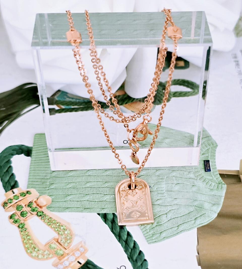 18k 콤비 목걸이