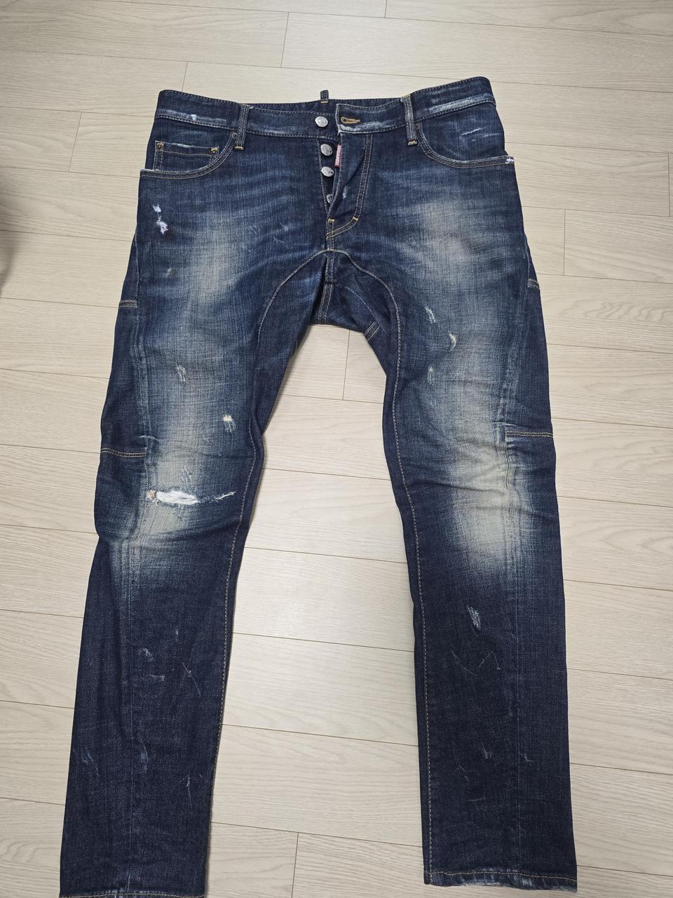 정품 디스퀘어드 루키8 바이커진 청바지