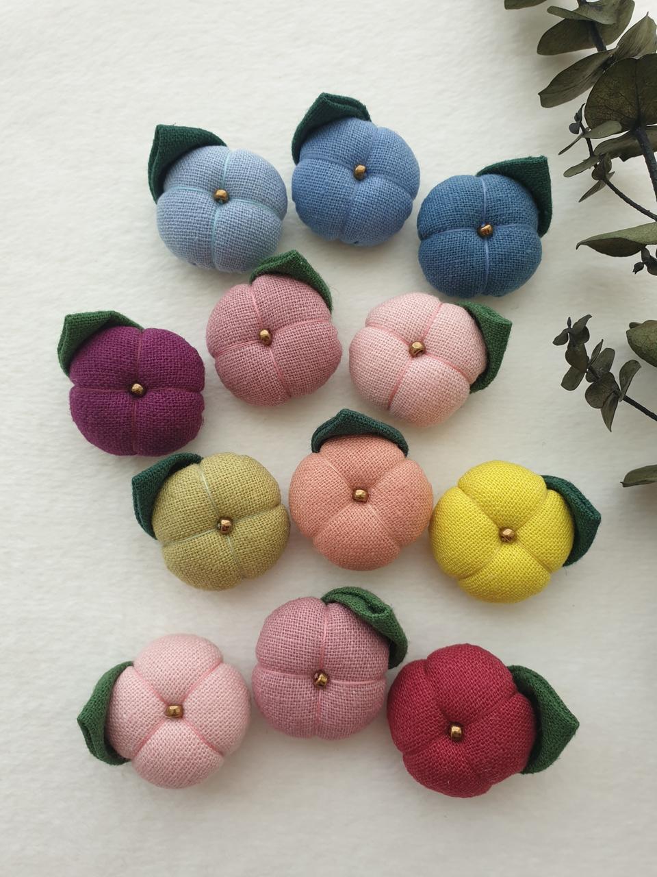 핸드메이드 수국 꽃잎 브로치_개당