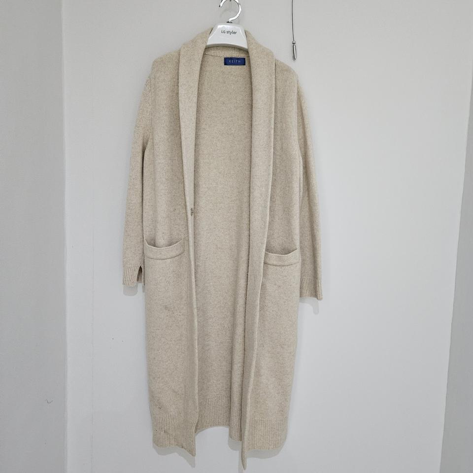 키이스 롱가디건 울100%
