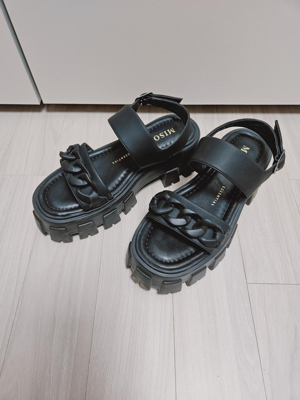 미소페 체인 통굽 샌들 240