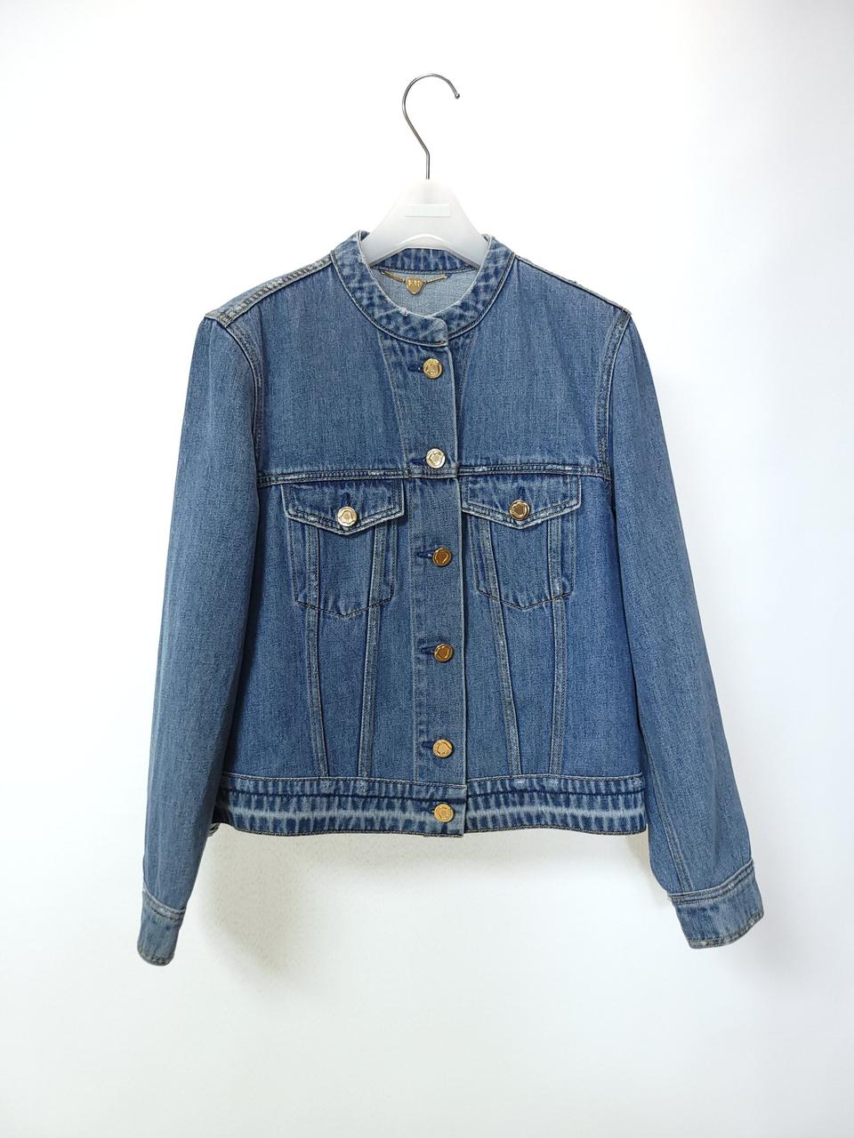 한섬 버드 BIRD 골드버튼 백자수 데님 자켓 S 사이즈