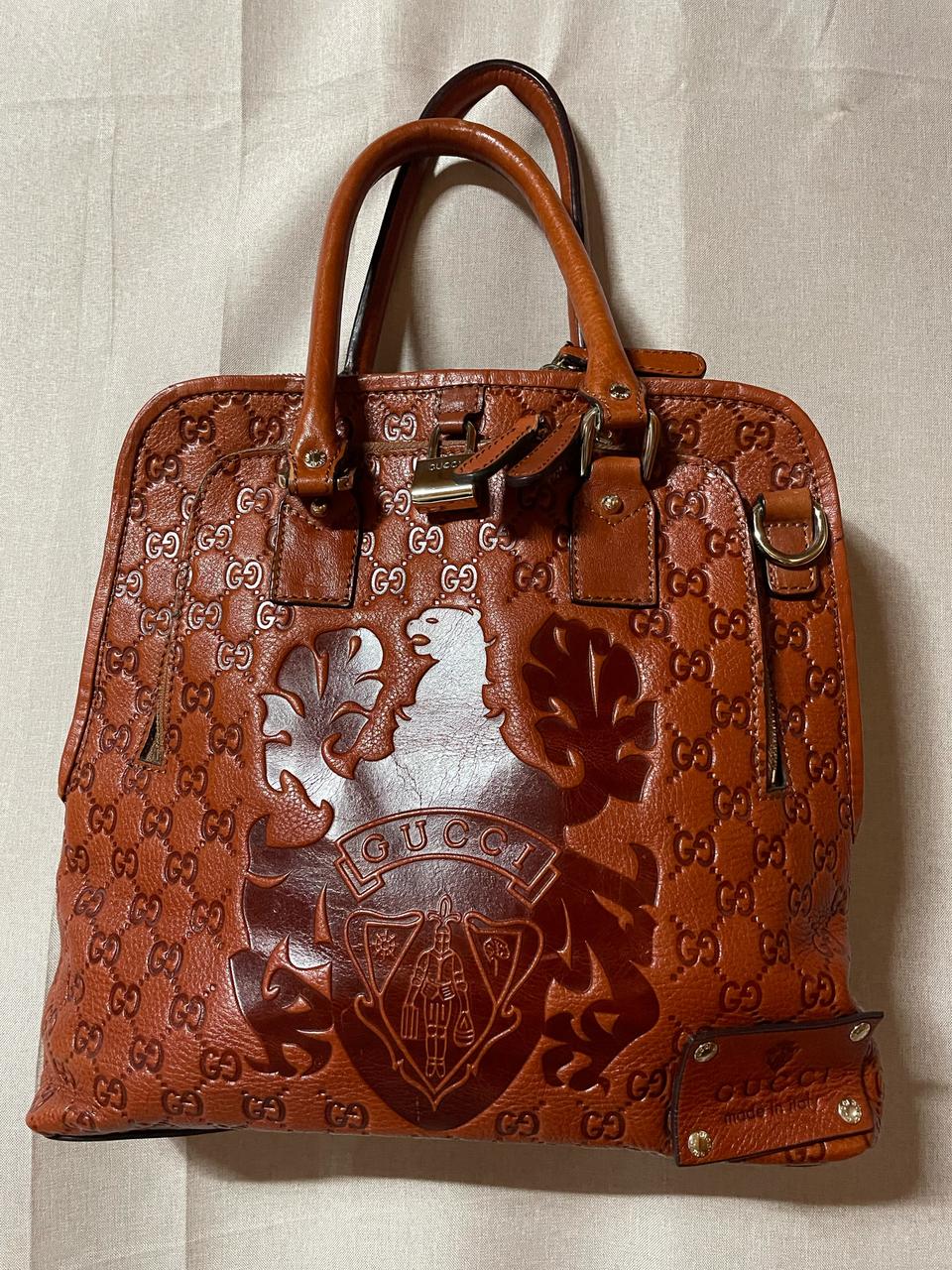 빈티지 가죽 가방 토드백