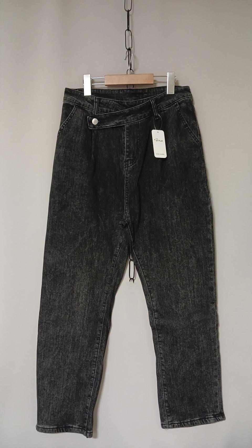 ❤이중버튼반배기청바지 기모청바지