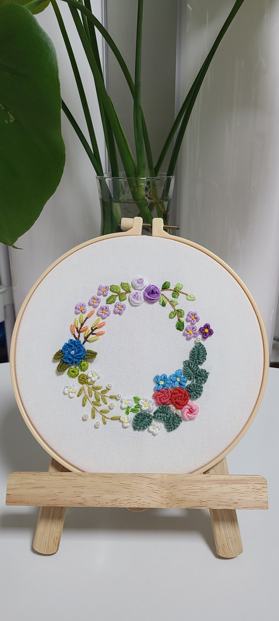 프랑스자수액자