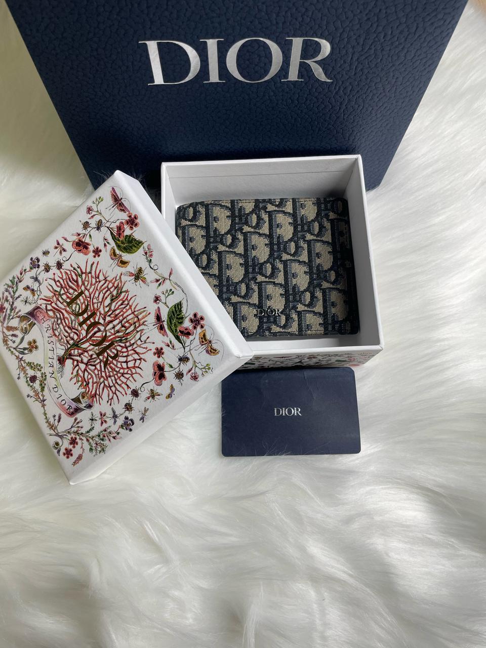 (정품/OS)디올 오블리크 반지갑